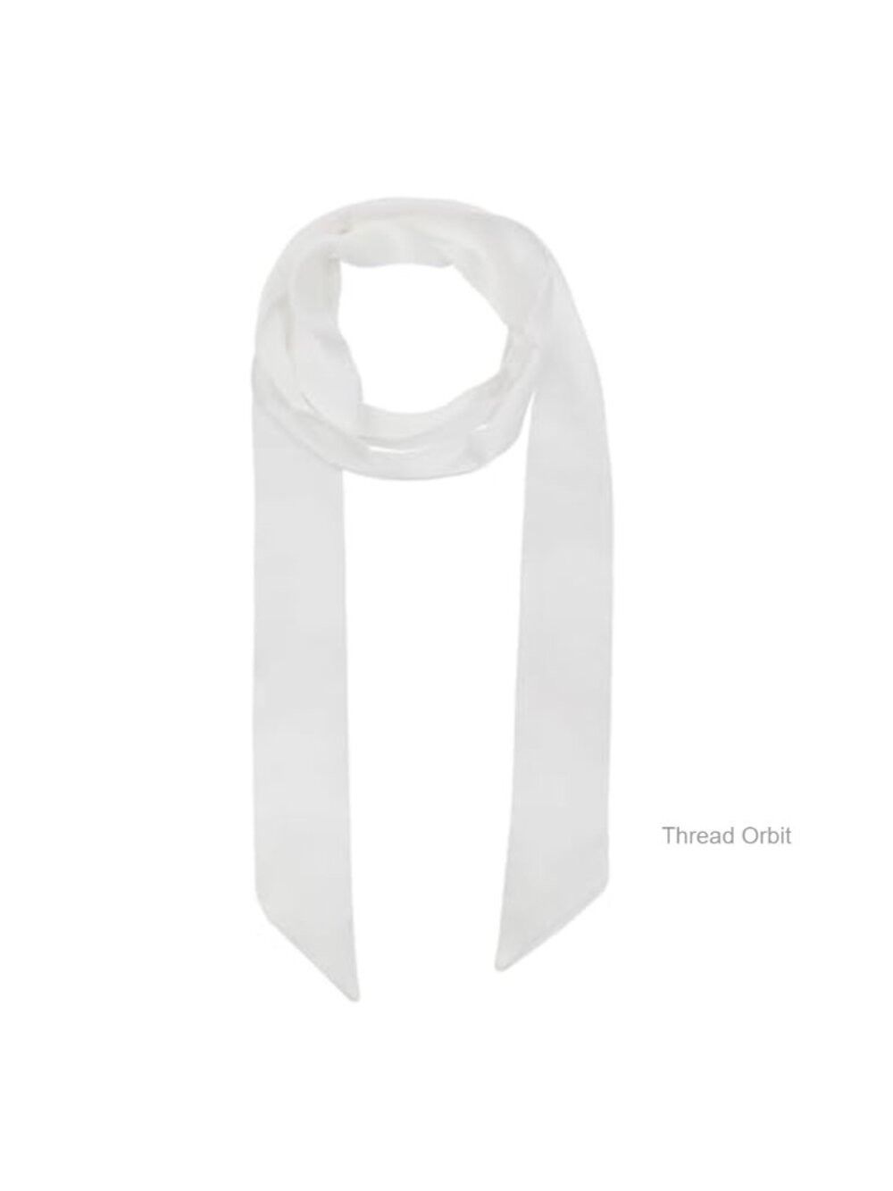 Satin Ribbon Neck Scarf Skinny Neckerchief for Women